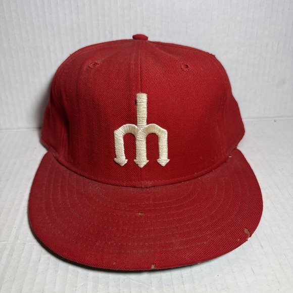 New Era Other - Vintage 80s El Paso Diablos Fitted Hat Baseball New Era Pro Model Wool‎ Cap USA